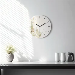 Zegar ścienny dekoracyjny cichy Pastelowa abstrakcja fi30