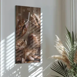 Zegar ścienny 30x60 Fasola cichy mechanizm salon