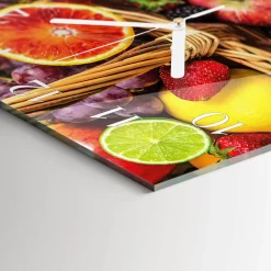 Zegar ścienny 30x30 Owoc design na ścianę