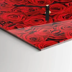 Zegar ścienny 30x30 Róże design na ścianę