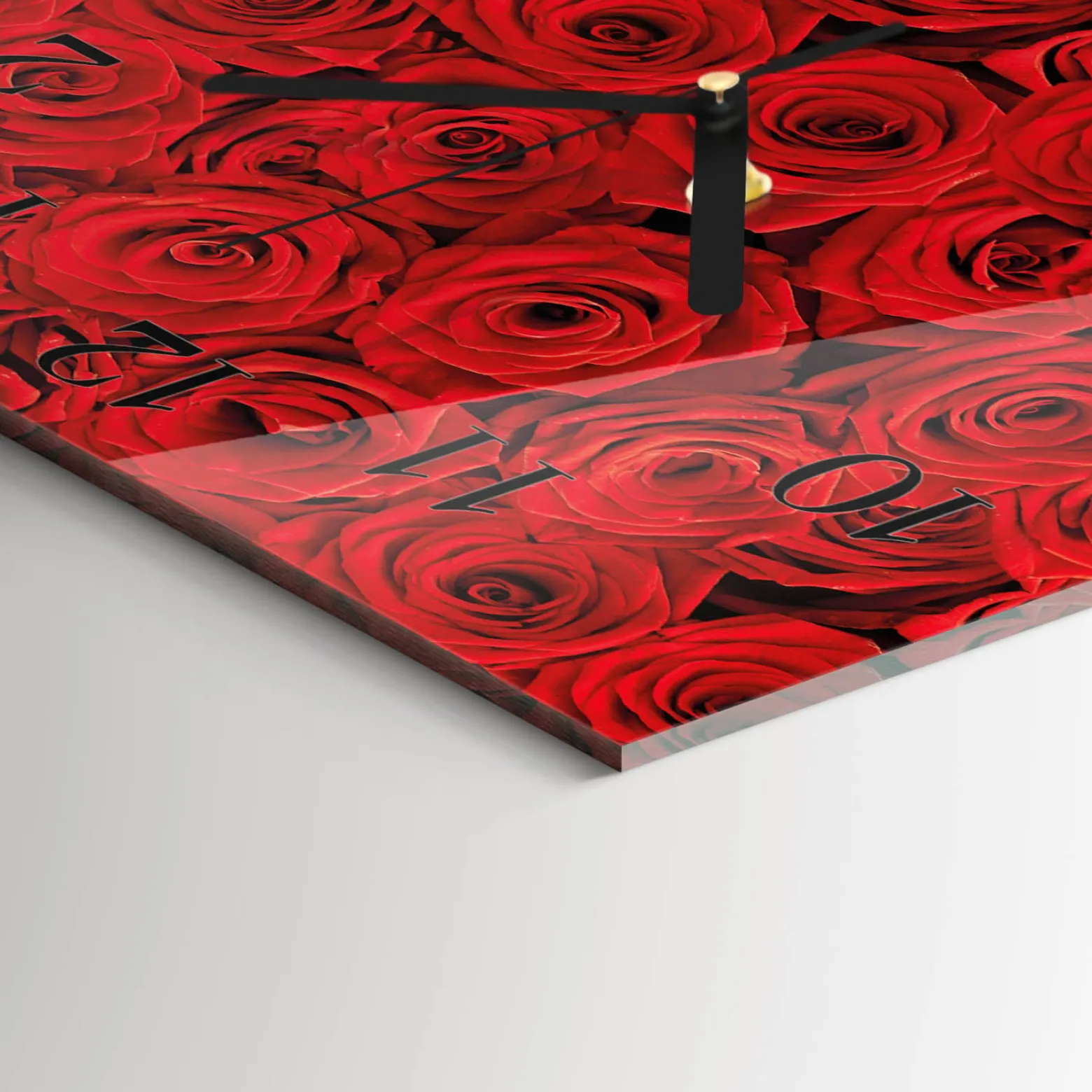 Zegar ścienny 30x30 Róże design na ścianę