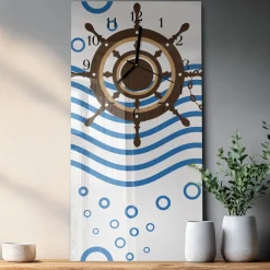 Zegar ścienny 30x60 Ster cichy mechanizm salon