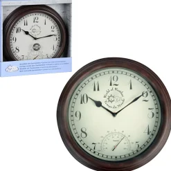 Zegar ścienny zewnętrzny z termometrem 30,5 cm