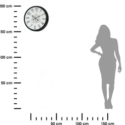 Zegar ścienny z ruchomymi zębatkami 50,5 cm