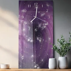 Zegar do salonu 30x60 Abstrakcja dekoracyjny na ścianę