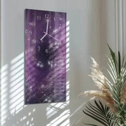 Zegar do salonu 30x60 Abstrakcja dekoracyjny na ścianę