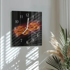 Zegar eko 30x30 Śmieć abstrakcja ekologia natura nowoczesny design