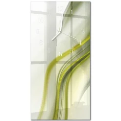 Zegar kuchenny 30x60 Abstrakcyjne Linie szklany ścienny