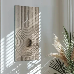 Zegar natura 30x60 Kamień design na ścianę