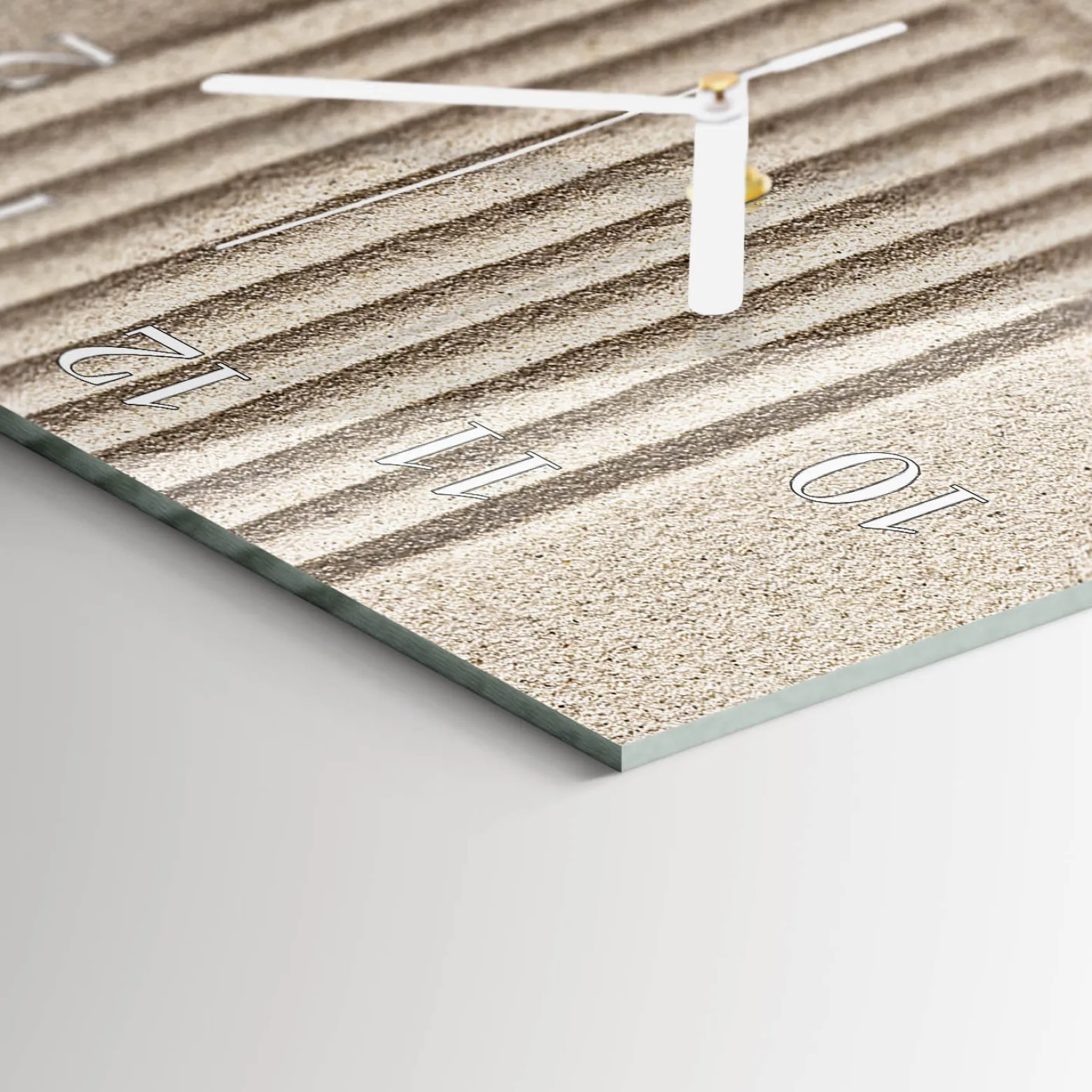 Zegar natura 30x60 Kamień design na ścianę