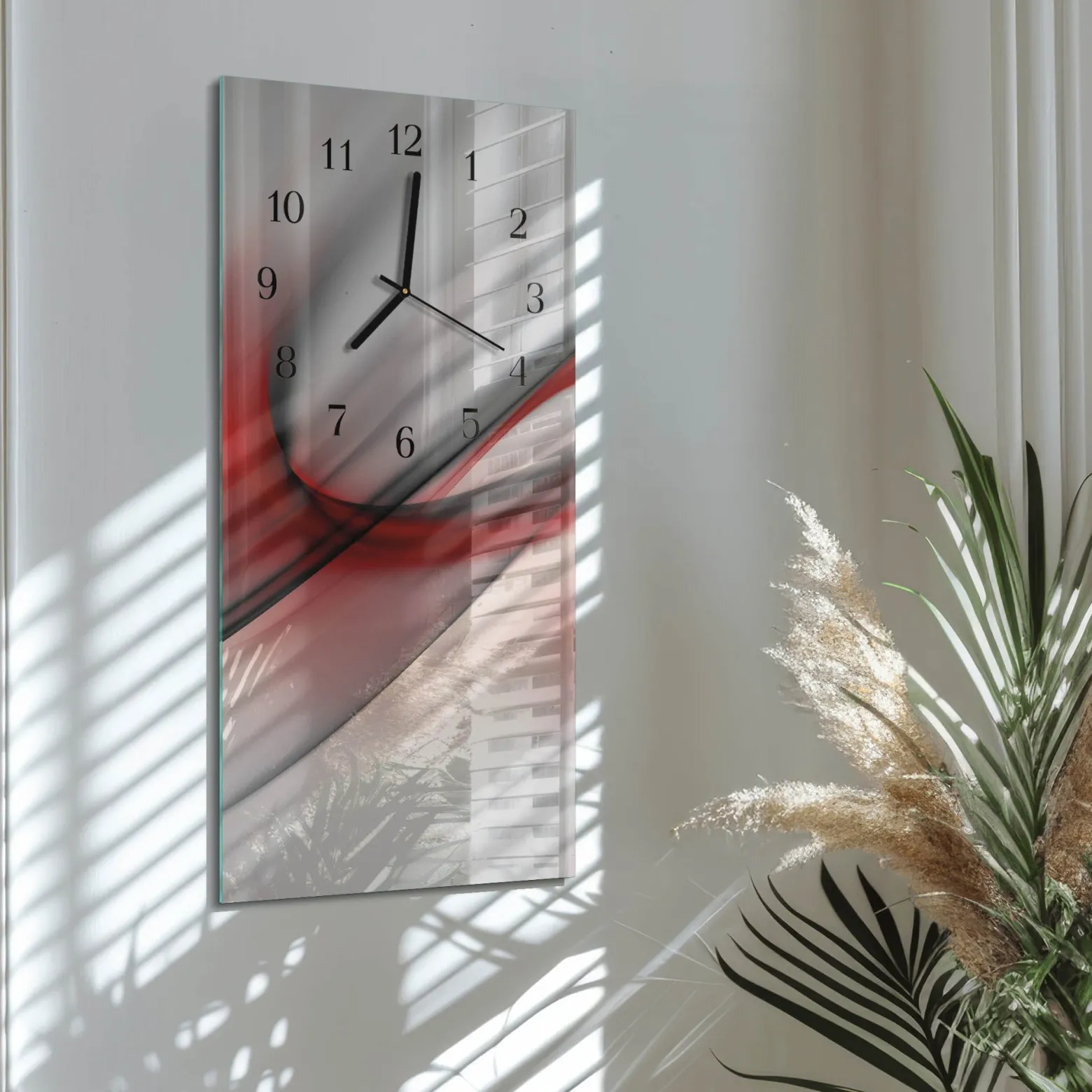 Zegar nowoczesny 30x60 Abstrakcja ozdobny ścienny