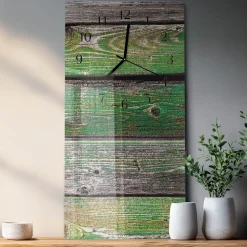Zegar premium 30x60 Deski Drewniane dekoracyjny na ścianę