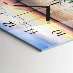 Zegar premium 30x30 Jezioro dekoracyjny na ścianę