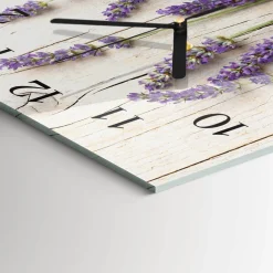 Zegar premium 30x30 Lawenda nowoczesny do salonu