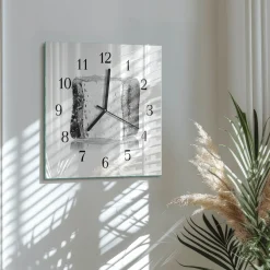 Zegar premium 30x30 Lód nowoczesny na ścianę