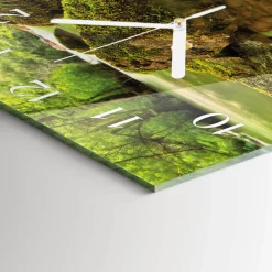 Zegar rzeka 30x30 Krajobraz Rzeka natura góry woda las pejzaż