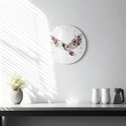 Zegar ze szkła ścienny Abstrakcyjny widok fi30