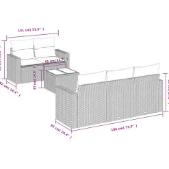 Zestaw Mebli Ogrodowych Komplet Wypoczynkowy Na Taras Balkon Ogród Rattan