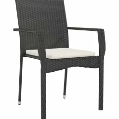 Zestaw Mebli Ogrodowych Stół Krzesła Rattan Poduszki Na Balkon Na Patio