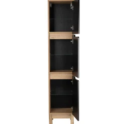 Zestaw Łazienkowy 60cm Alma Dąb Wotan / Czarny 1