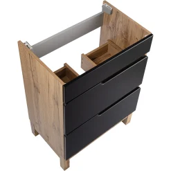 Zestaw Łazienkowy 60cm Alma Dąb Wotan / Czarny Mat 5
