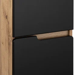 Zestaw Łazienkowy 80cm 2D Alma Dąb Wotan / Czarny Mat
