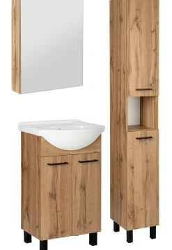 Zestaw Łazienkowy 50cm Dąb Wotan 4 Elementy