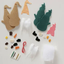 Zestaw DIY do samodzielnego stworzenia ozdób, 2 gnomy, 15 cm