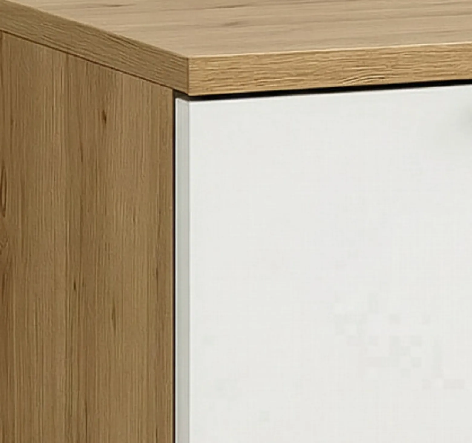 Zestaw do Łazienki 80cm Szafka Blat Regał Umywalka Dąb Artisan / Biały