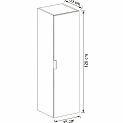 Zestaw do Łazienki 120cm Szafka Blat Słupek Fronty Ramka Cremona/Kaszmir