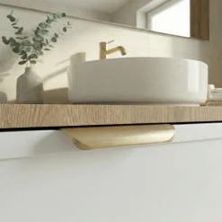 Zestaw do Łazienki 120cm Szafka z Blatem 2D2S Słupek Fronty Ramka