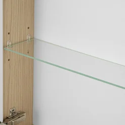 Zestaw do łazienki 50cm szafka z umywalką słupek szafka z lustrem Ryfle