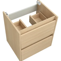 Zestaw do łazienki 50cm szafka z umywalką słupek szafka z lustrem Ryfle