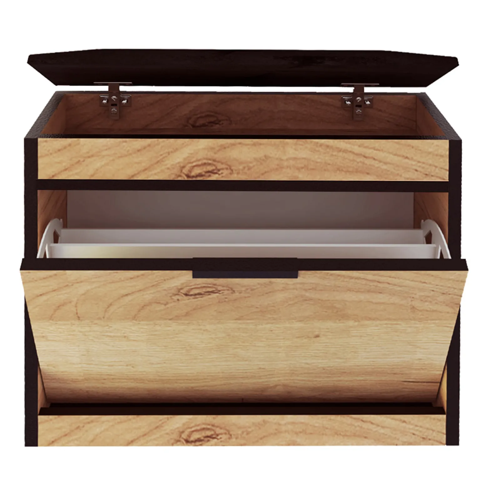 Zestaw Do Przedpokoju 13Wa11C Dąb Craft Złoty/Czarny/K 129X28X- Cm Welur