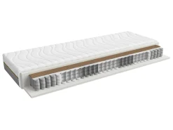 Zestaw łóżko Tetrix dąb sonoma ze stelażem i materacem Ceres AV 160x200