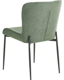 Zestaw 2 krzeseł do jadalni zielony splot