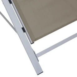 Zestaw Leżaków Czarny Aluminium vidaXL