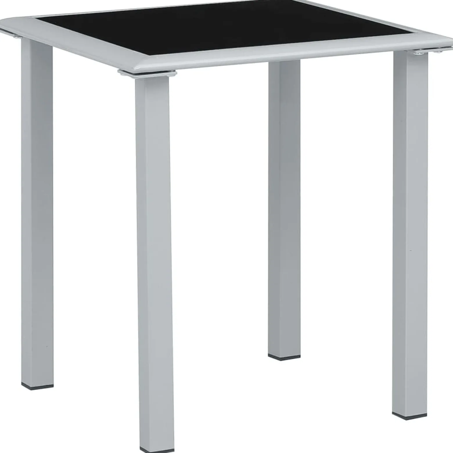 Zestaw Leżaków Czarny Aluminium vidaXL