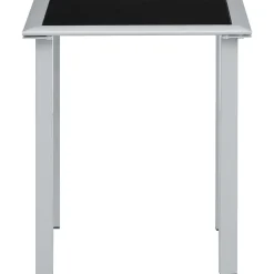 Zestaw Leżaków Czarny Aluminium vidaXL
