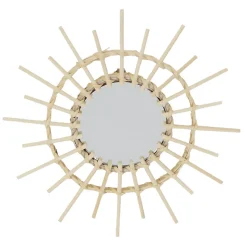 Zestaw 3 luster rattanowych Lipsi