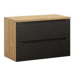 Zestaw mebli łazienkowych 90cm z blatem Luxor Black