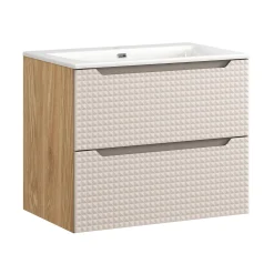 Zestaw mebli łazienkowych 70cm z umywalką meblową SKY Luxor Beige