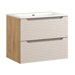 Zestaw mebli łazienkowych 70cm z umywalką meblową SKY Luxor Beige