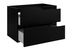 Zestaw mebli łazienkowych pod umywalkę, czarno-biała, 100 x 46 x 58 cm