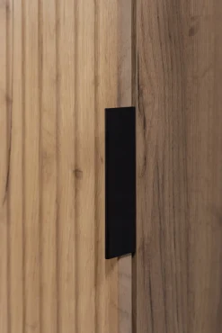 Zestaw Mebli Łazienkowych Wiszących Słupek 136 + Szafka 80X46 Dąb