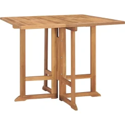 Zestaw mebli ogrodowych Brąz 90 x 90 x 75 cm Drewno tekowe Without armrest