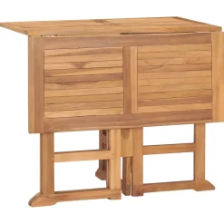 Zestaw mebli ogrodowych Brąz 90 x 90 x 75 cm Drewno tekowe Without armrest