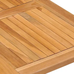 Zestaw mebli ogrodowych Brąz 90 x 90 x 75 cm Drewno tekowe Without armrest