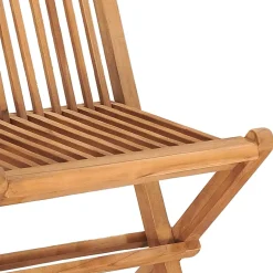 Zestaw mebli ogrodowych Brąz 90 x 90 x 75 cm Drewno tekowe Without armrest