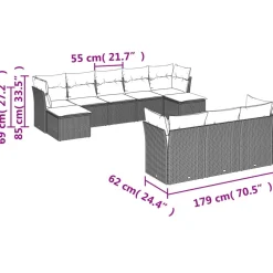 Zestaw Mebli Ogrodowych Komplet Wypoczynkowy Na Taras Balkon Ogród Poduszki